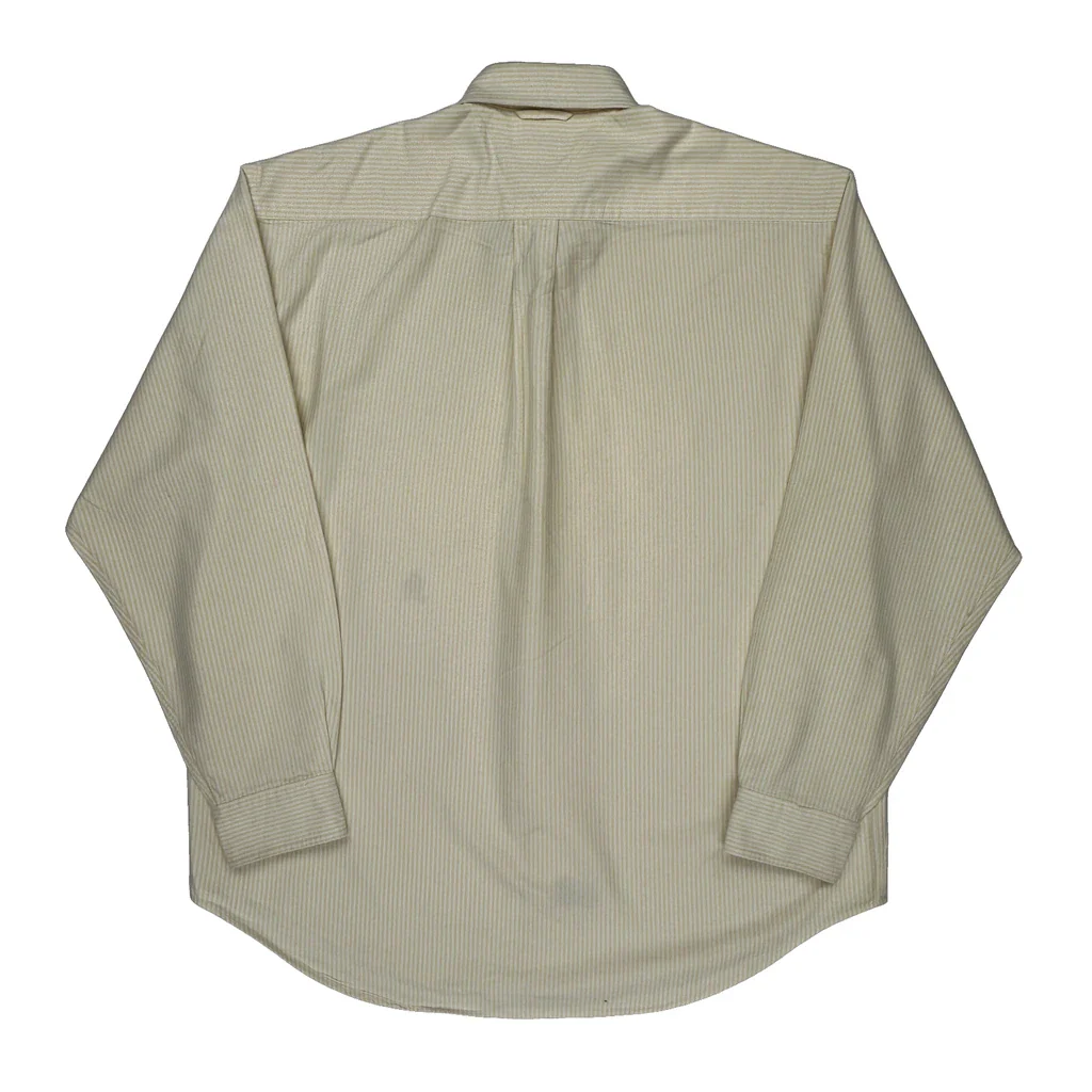 Tommy Hilfiger Striped Shirt - Medium Cream Cotton - Image 2