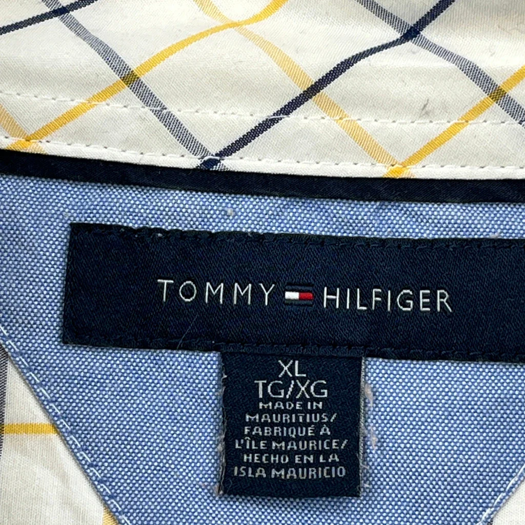 Tommy Hilfiger Checked Shirt - XL Cream Cotton - Image 3