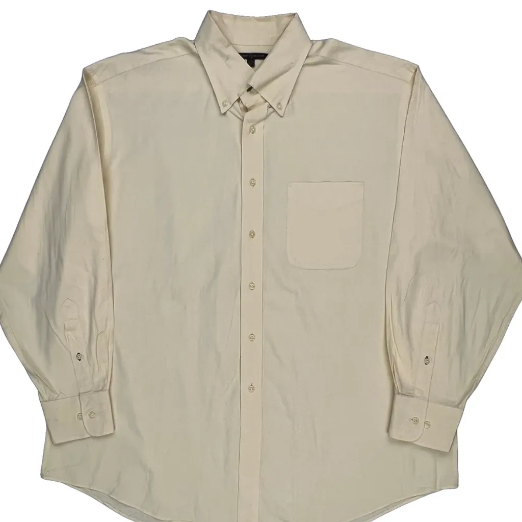 Tommy Hilfiger Shirt - XL Cream Cotton - Image 4