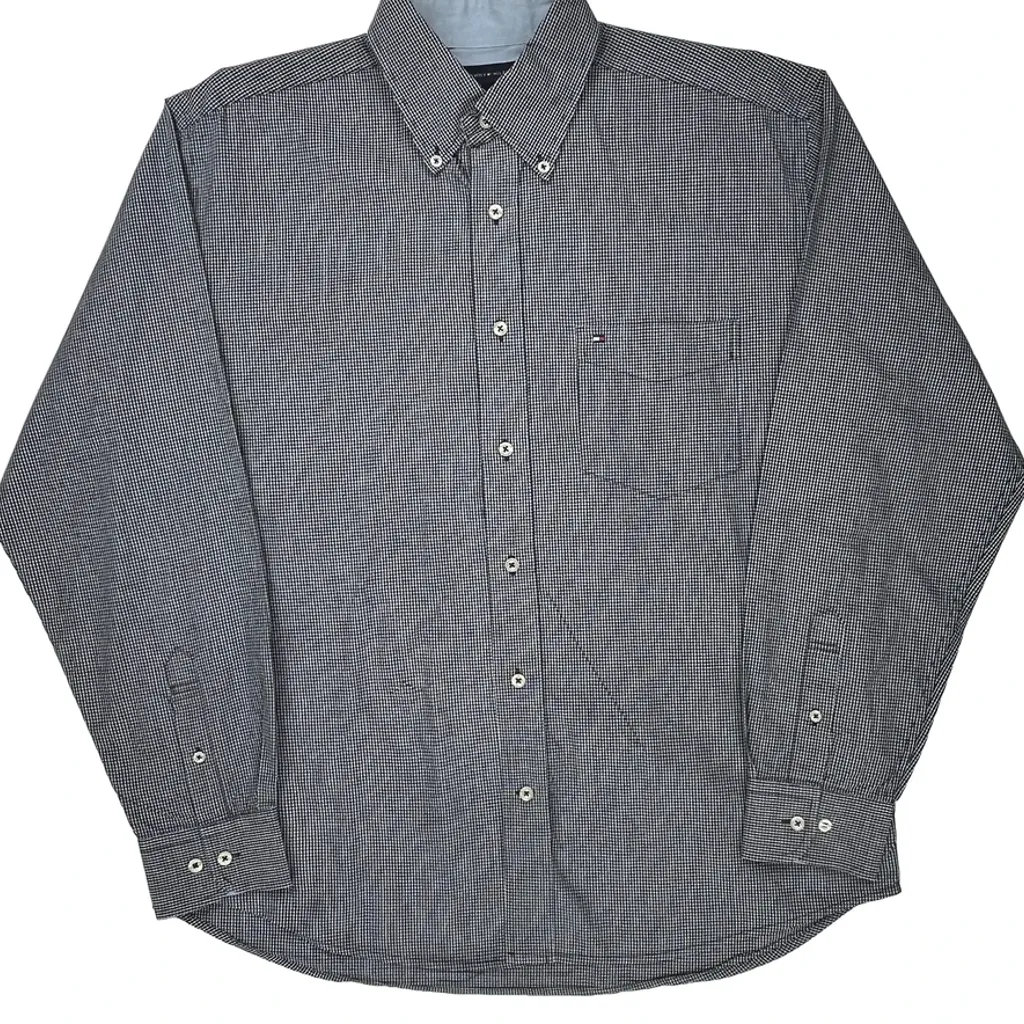 Tommy Hilfiger Checked Shirt - Medium Gray Cotton - Image 5