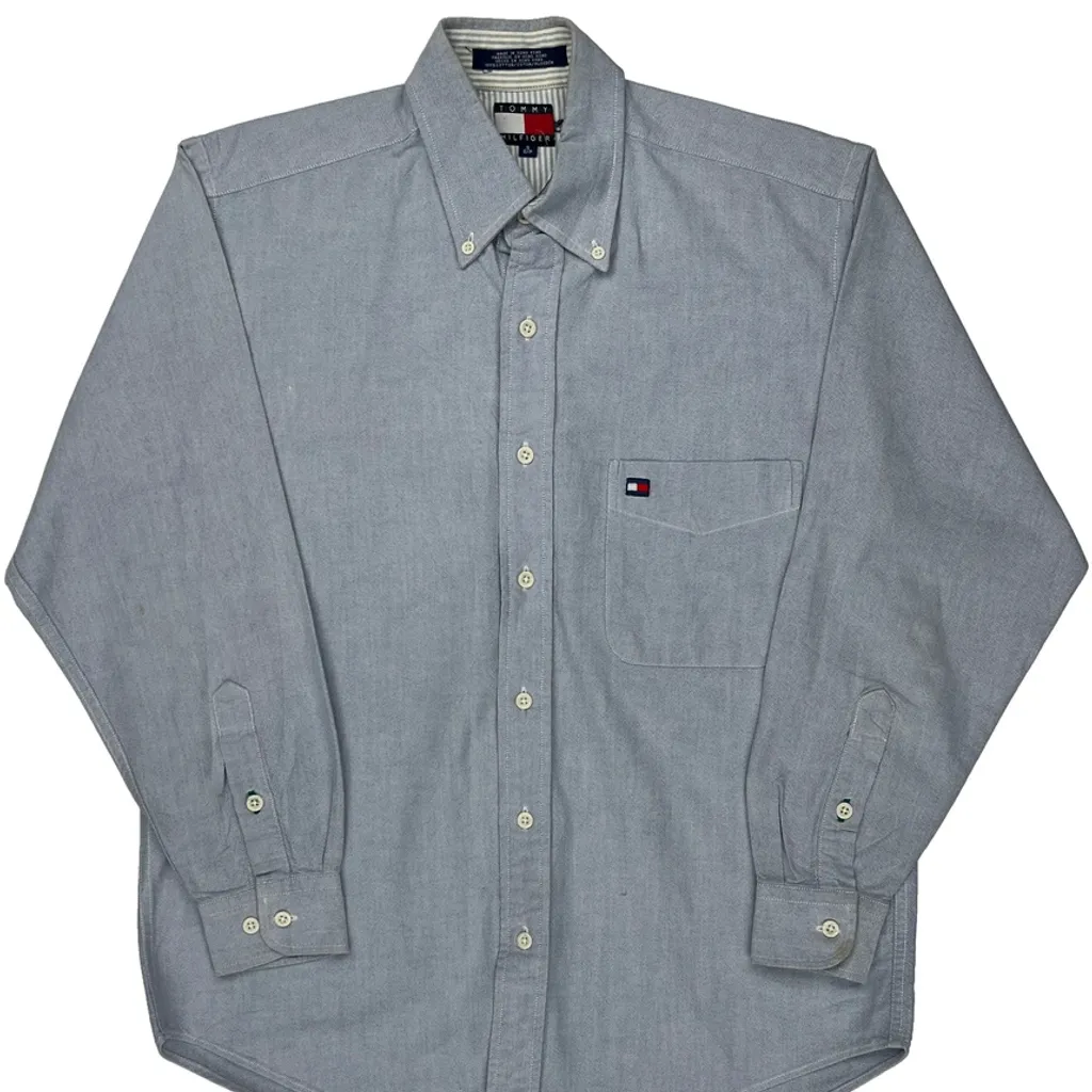 Tommy Hilfiger Shirt - Small Gray Cotton - Image 5