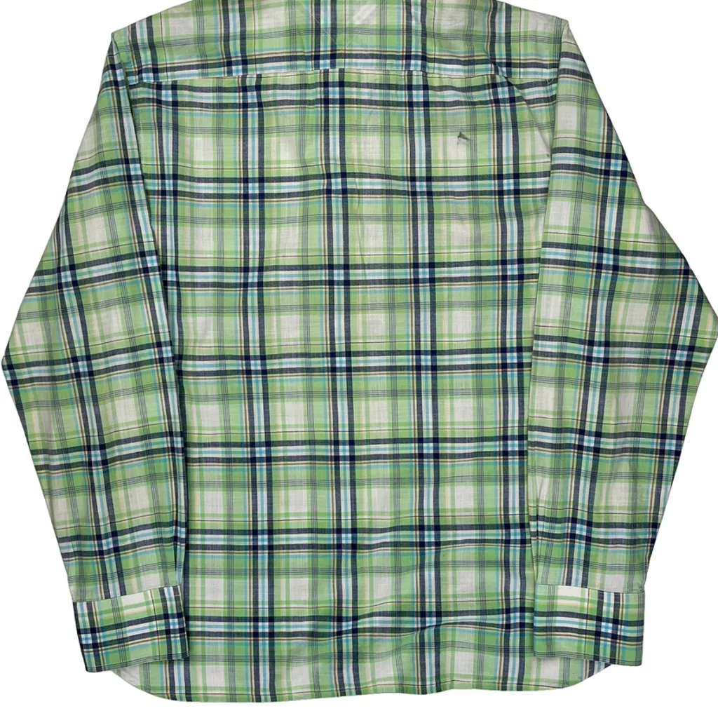 Tommy Hilfiger Checked Shirt - Large Green Cotton - Image 6