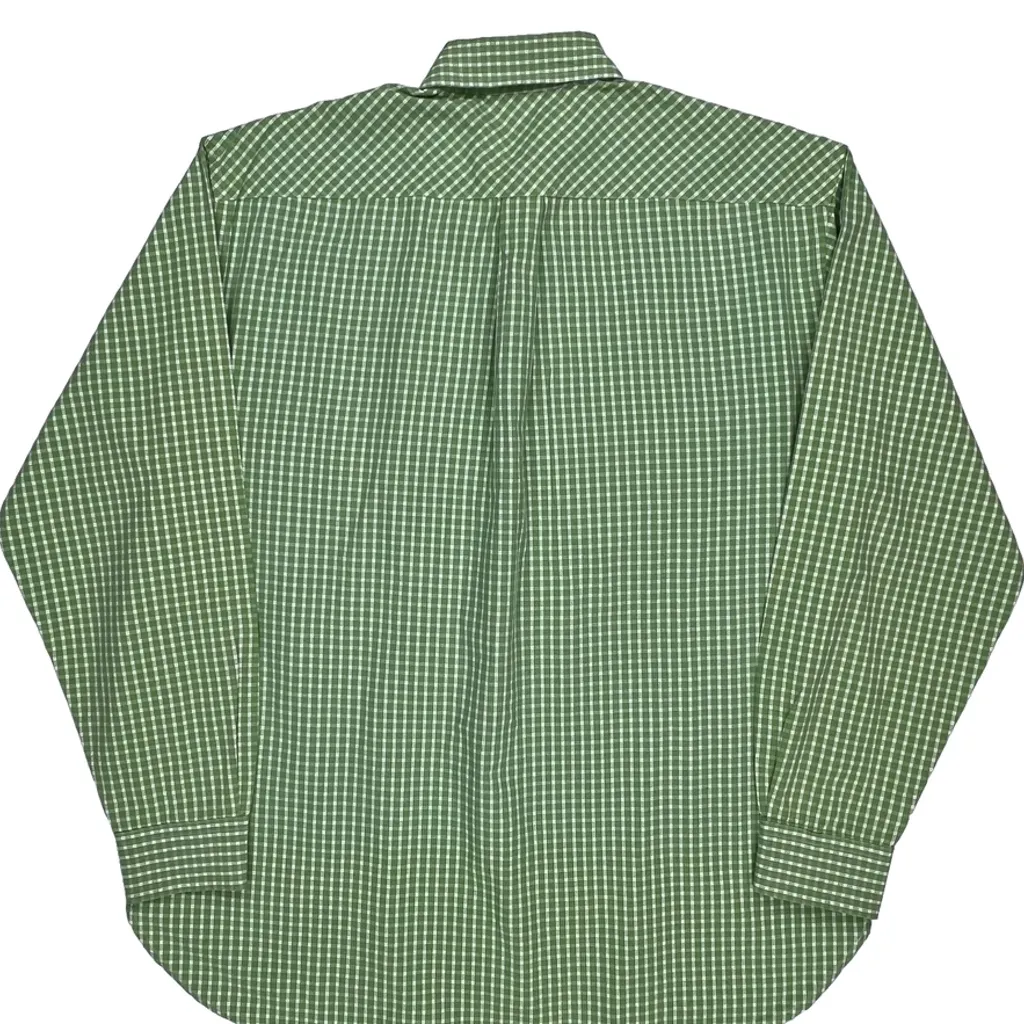 Tommy Hilfiger Checked Shirt - Large Green Cotton - Image 7