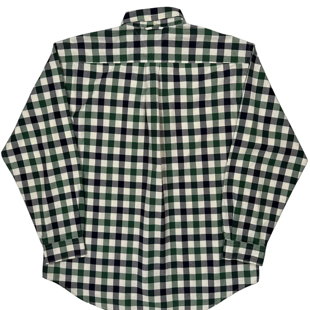 Tommy Hilfiger Checked Shirt - Large Green Cotton - Image 6
