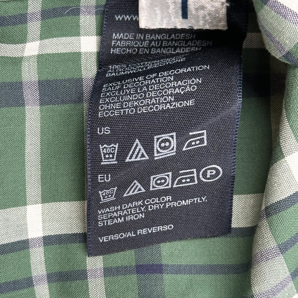 Tommy Hilfiger Checked Shirt - Large Green Cotton - Image 4