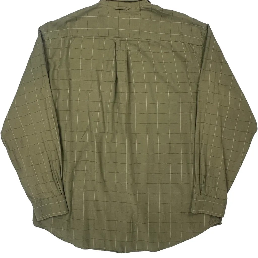 Tommy Hilfiger Checked Shirt - Large Green Cotton - Image 6