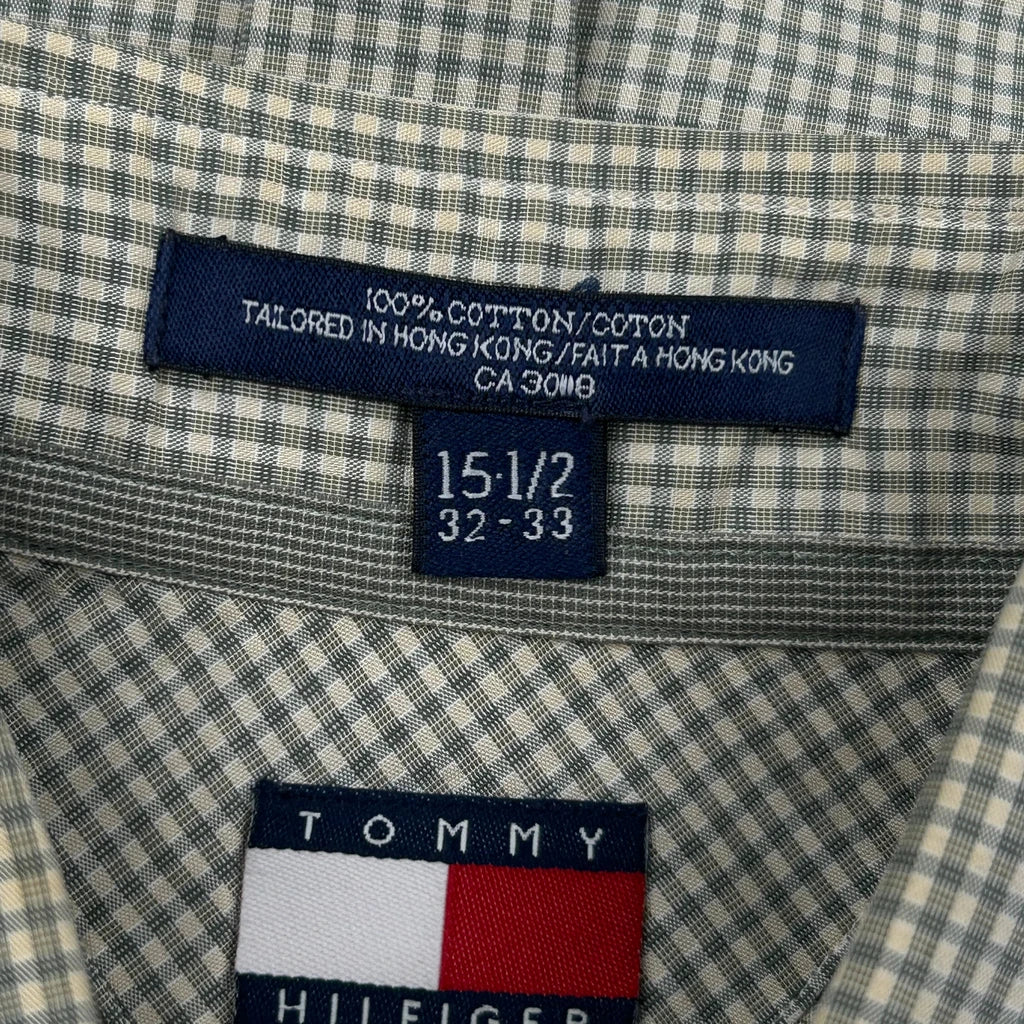 Tommy Hilfiger Checked Shirt - Medium Green Cotton - Image 3