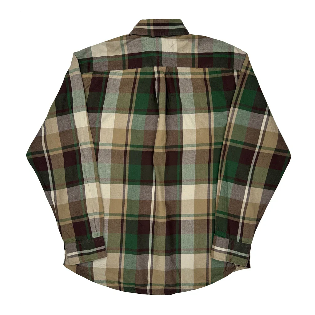 Tommy Hilfiger Checked Shirt - Medium Green Cotton - Image 2