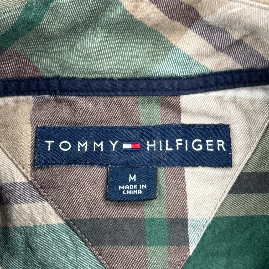 Tommy Hilfiger Checked Shirt - Medium Green Cotton - Image 3