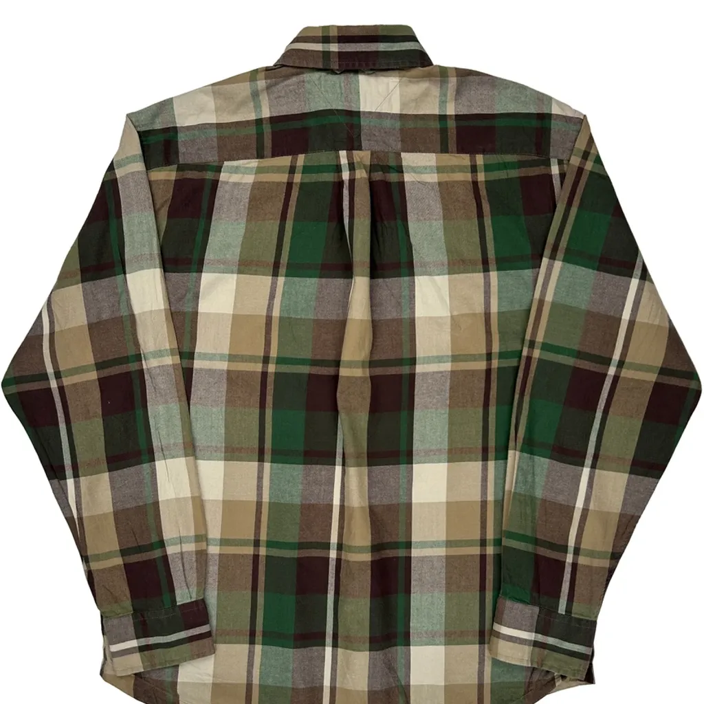 Tommy Hilfiger Checked Shirt - Medium Green Cotton - Image 6