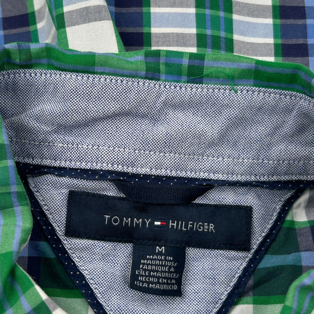 Tommy Hilfiger Checked Shirt - Medium Green Cotton - Image 3