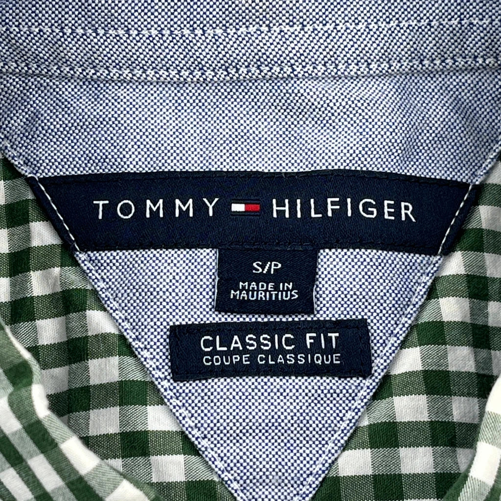 Tommy Hilfiger Checked Shirt - Small Green Cotton - Image 3