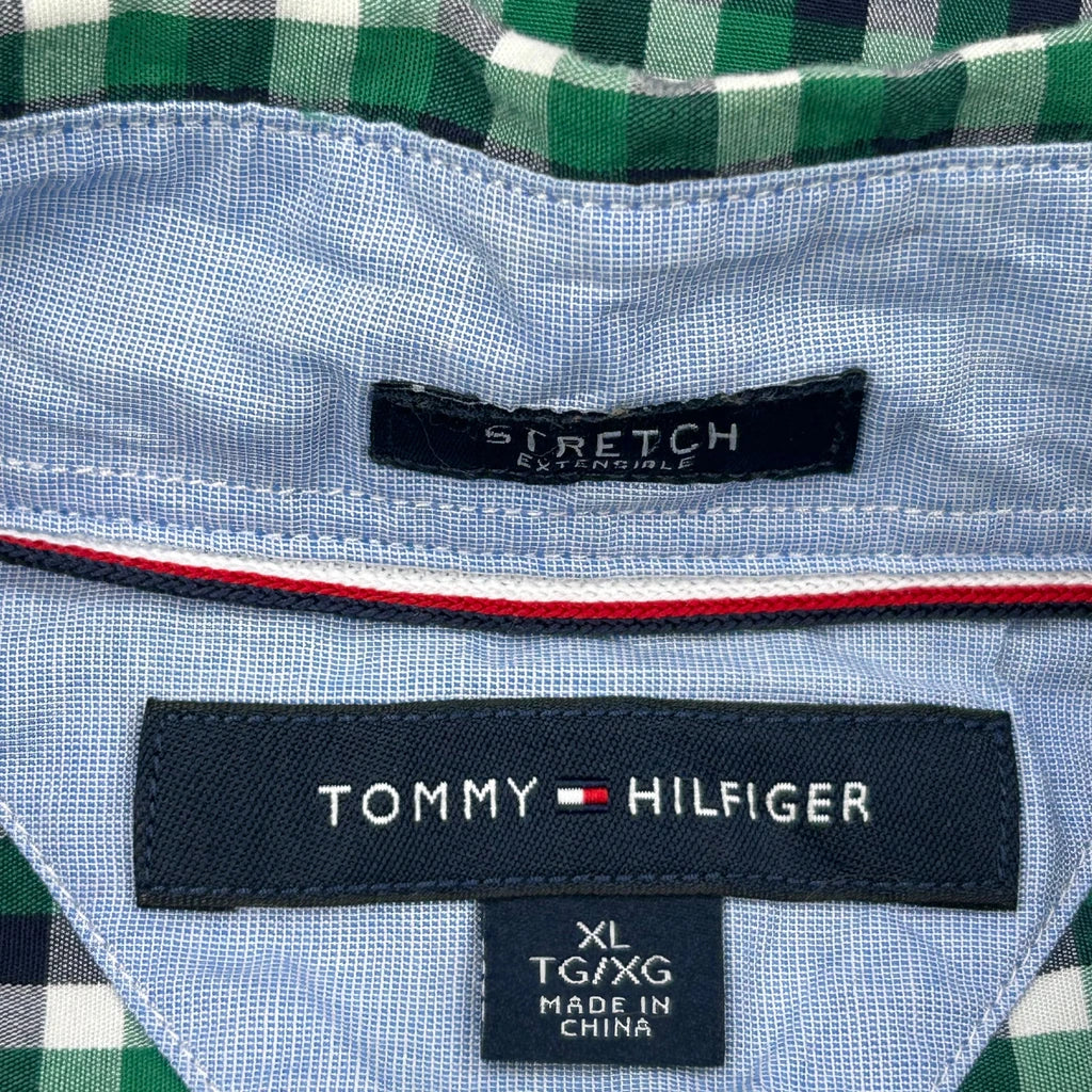Tommy Hilfiger Checked Shirt - XL Green Cotton - Image 3