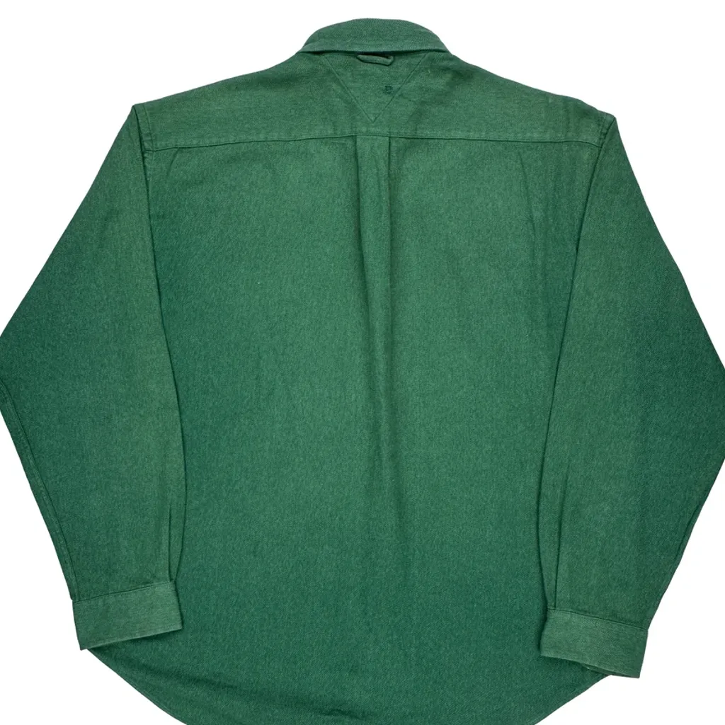 Tommy Hilfiger Shirt - XL Green Cotton - Image 6