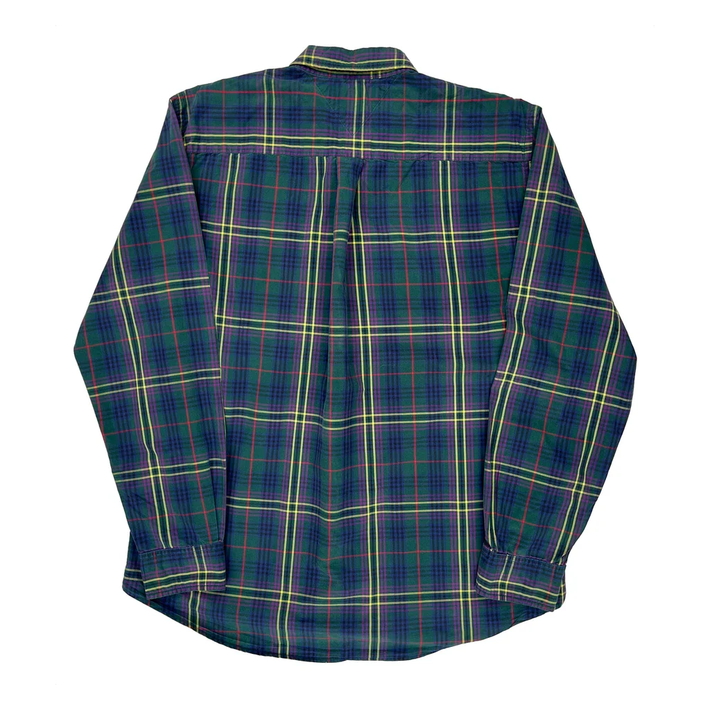Tommy Hilfiger Checked Shirt - XL Green Cotton - Image 2