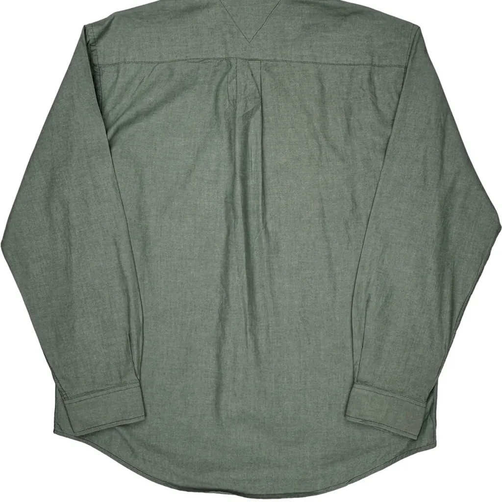 Tommy Hilfiger Shirt - XL Green Cotton - Image 7