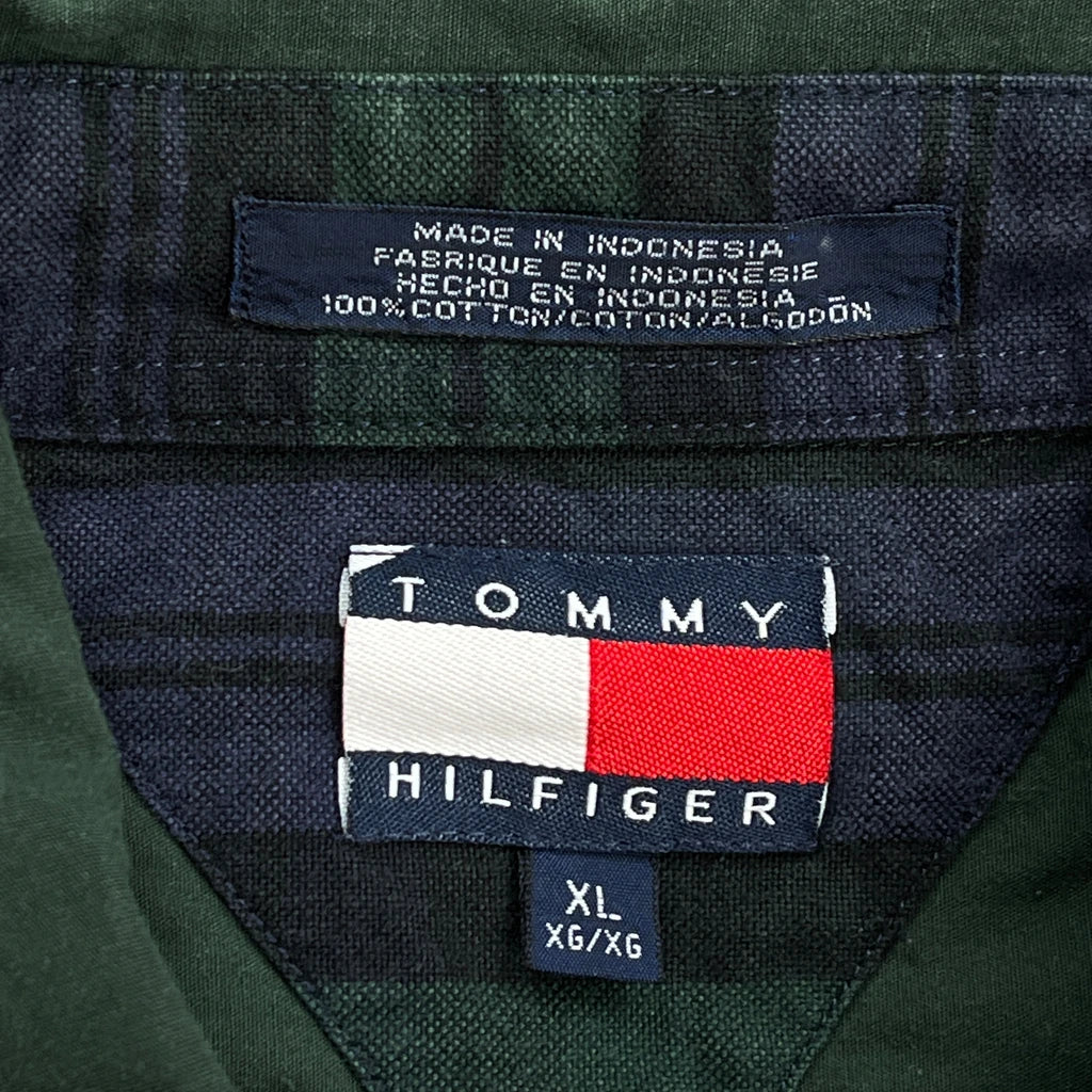 Tommy Hilfiger Shirt - XL Green Cotton - Image 3