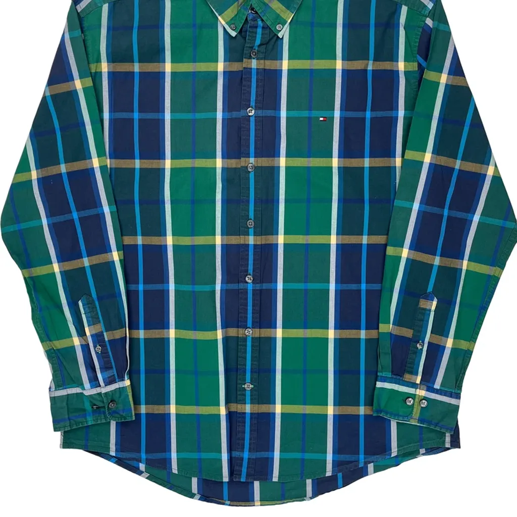 Tommy Hilfiger Checked Shirt - 2XL Green Cotton - Image 4