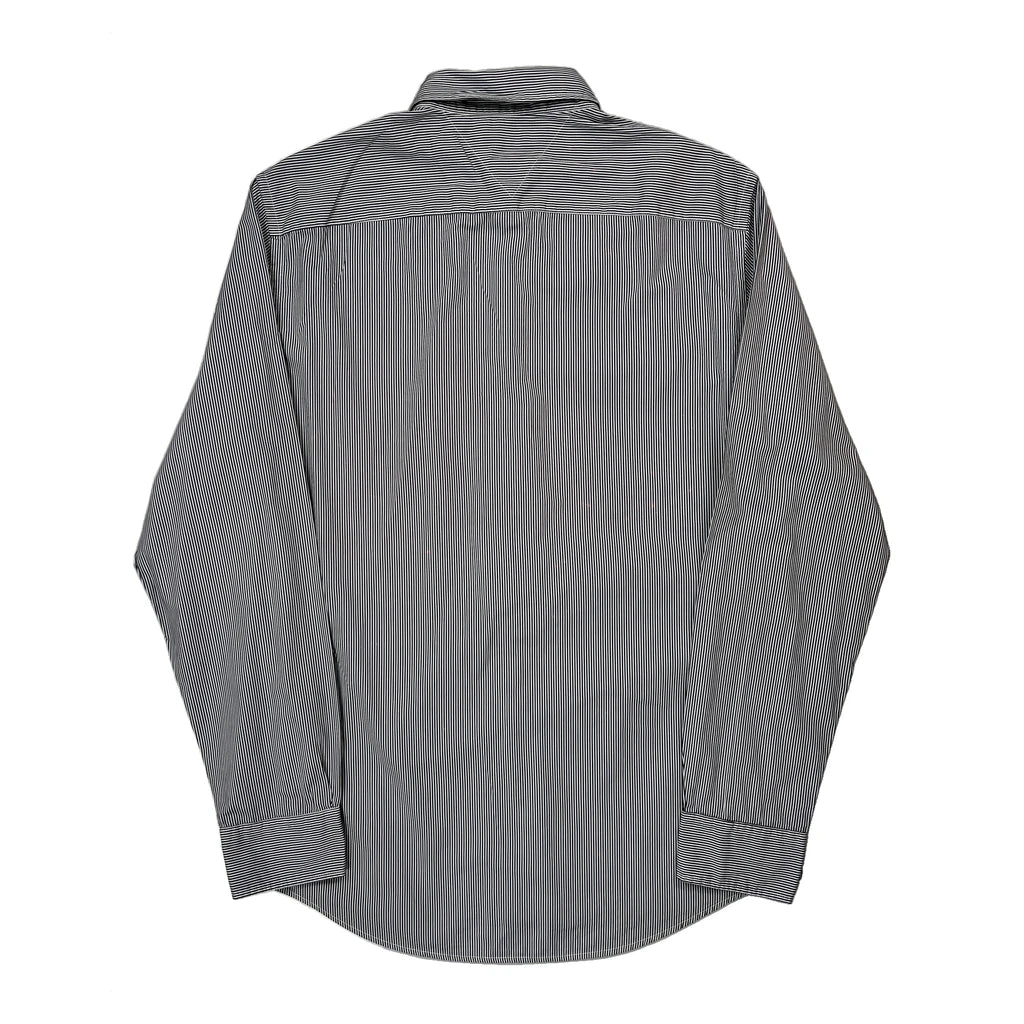 Tommy Hilfiger Striped Shirt - Large Grey Cotton - Image 2