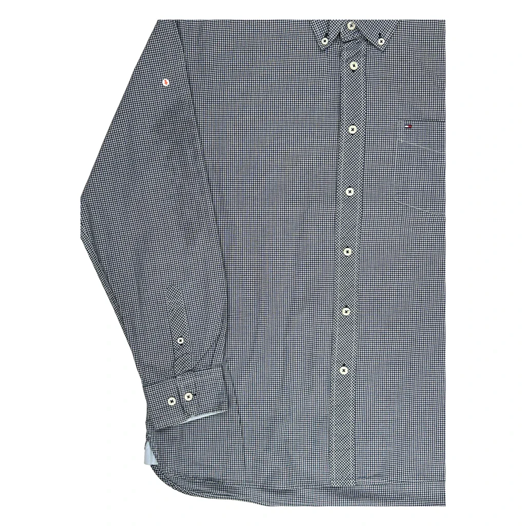 Tommy Hilfiger Checked Shirt - Large Grey Cotton - Image 2