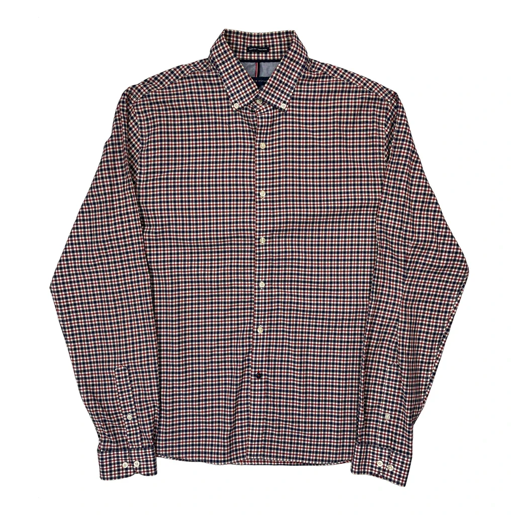 Tommy Hilfiger Checked Shirt - Large Multicoloured Cotton