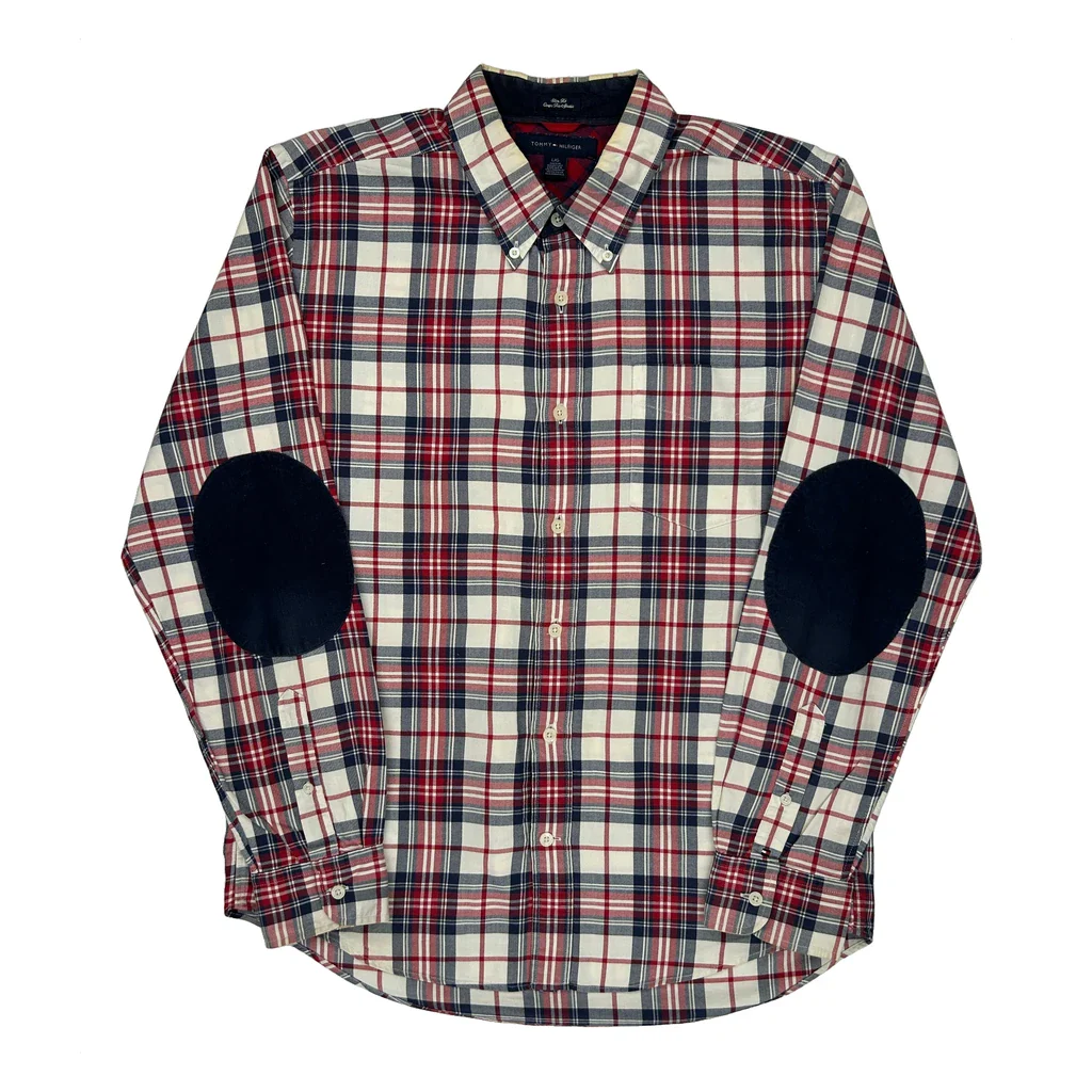 Tommy Hilfiger Checked Shirt - Large Multicoloured Cotton