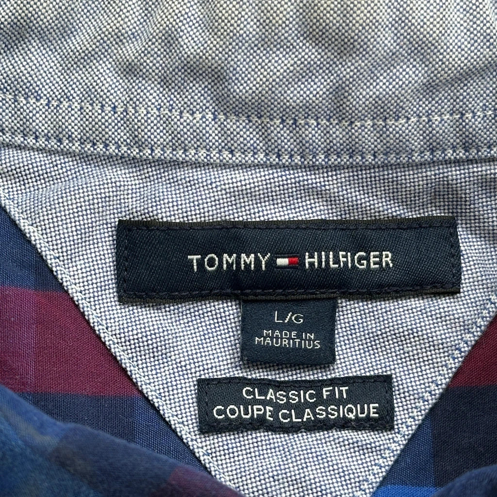 Tommy Hilfiger Checked Shirt - Large Multicoloured Cotton - Image 3