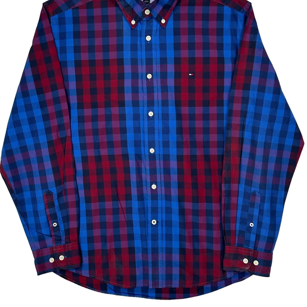 Tommy Hilfiger Checked Shirt - Large Multicoloured Cotton - Image 4