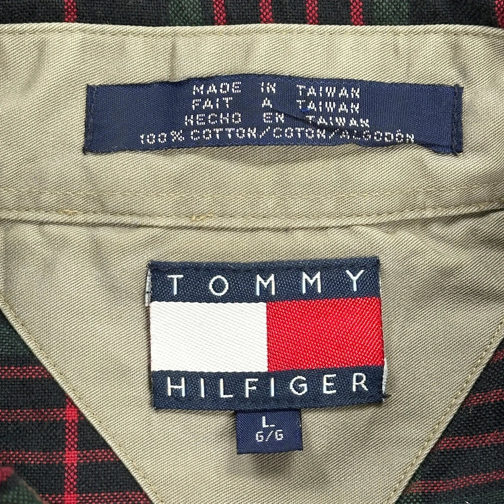 Tommy Hilfiger Checked Shirt - Large Multicoloured Cotton - Image 3