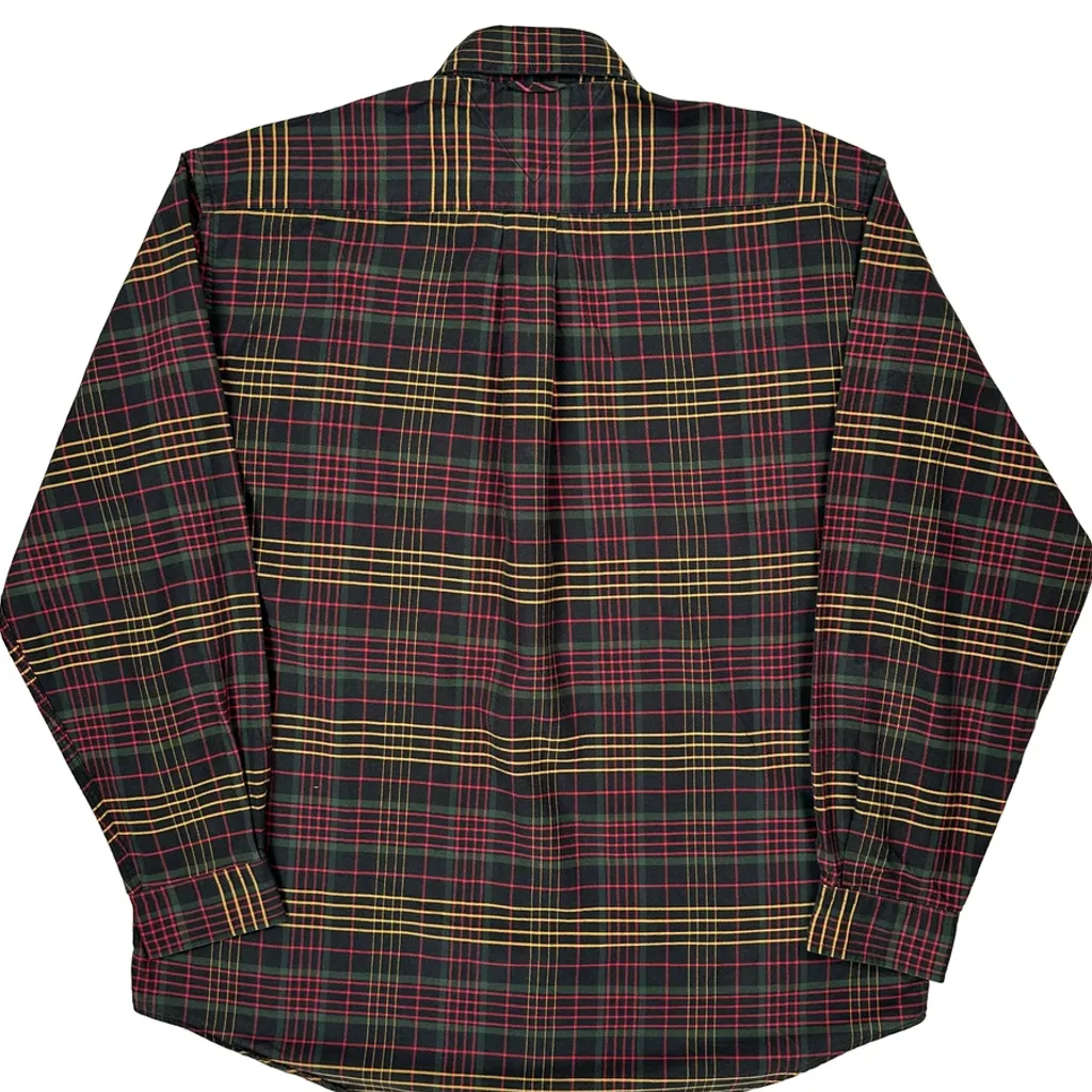 Tommy Hilfiger Checked Shirt - Large Multicoloured Cotton - Image 7