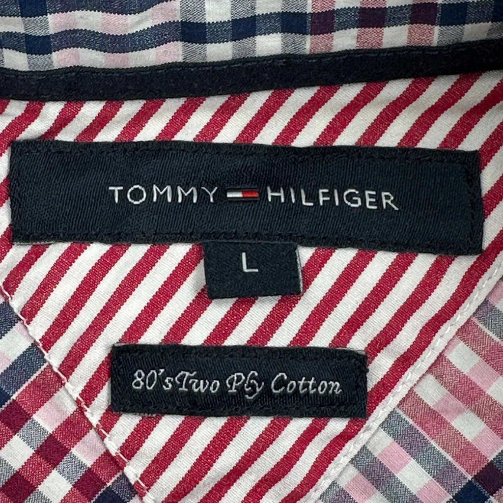 Tommy Hilfiger Checked Shirt - Large Multicoloured Cotton - Image 3
