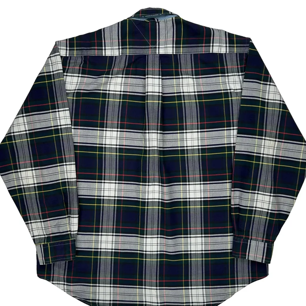 Tommy Hilfiger Checked Shirt - Large Multicoloured Cotton - Image 7