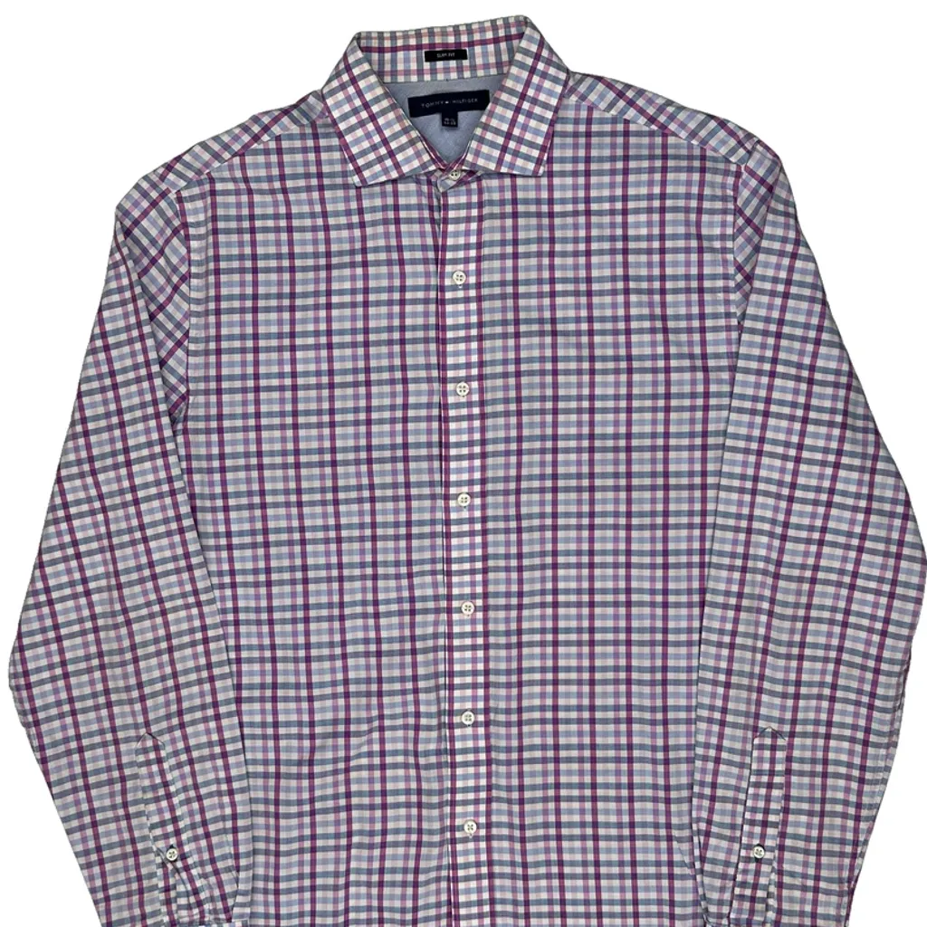 Tommy Hilfiger Checked Shirt - Medium Multicoloured Cotton - Image 4