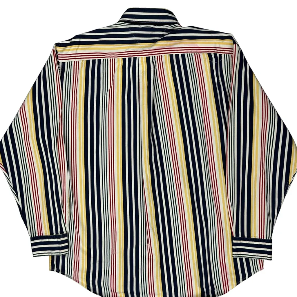 Tommy Hilfiger Striped Shirt - Medium Multicoloured Cotton - Image 7