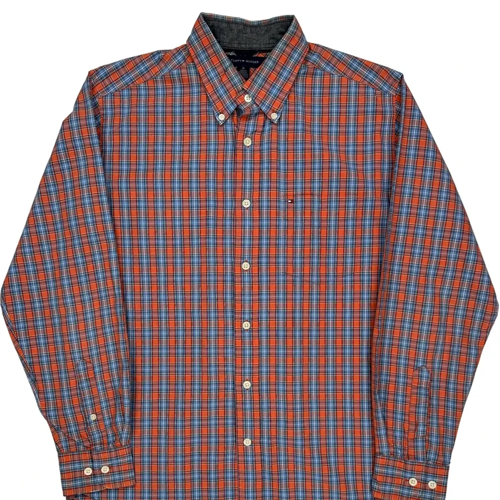 Tommy Hilfiger Checked Shirt - Medium Multicoloured Cotton - Image 4