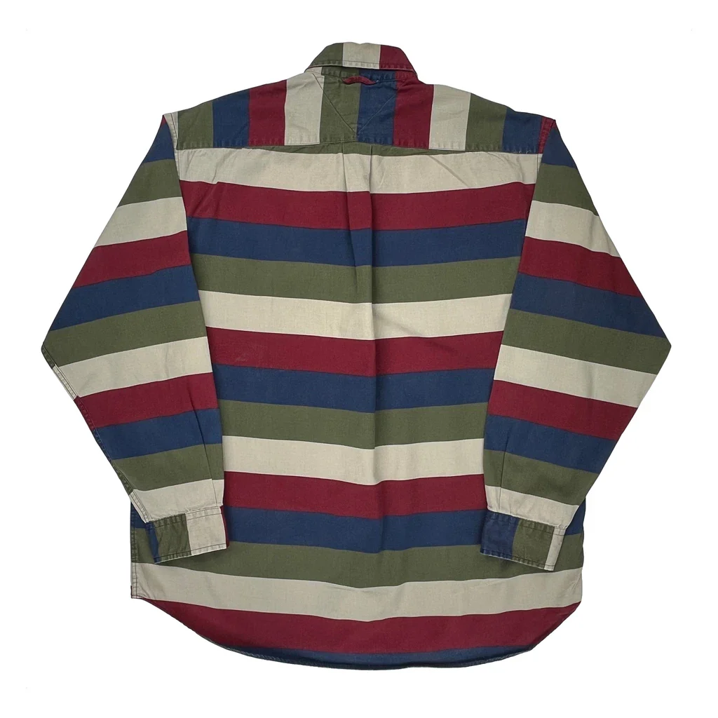 Tommy Hilfiger Striped Shirt - Medium Multicoloured Cotton - Image 2