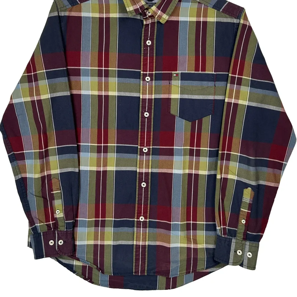 Tommy Hilfiger Checked Shirt - Medium Multicoloured Cotton - Image 4