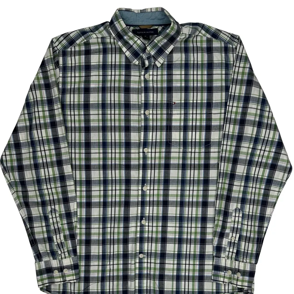 Tommy Hilfiger Checked Shirt - Medium Multicoloured Cotton - Image 4