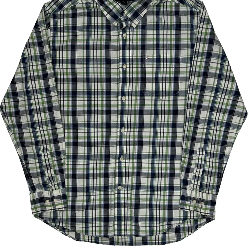 Tommy Hilfiger Checked Shirt - Medium Multicoloured Cotton - Image 5