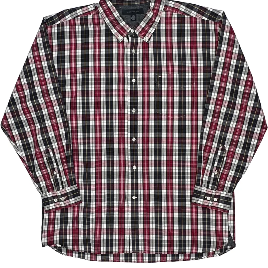 Tommy Hilfiger Checked Shirt - XL Multicoloured Cotton - Image 5