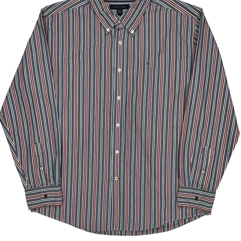 Tommy Hilfiger Striped Shirt - XL Multicoloured Cotton - Image 5