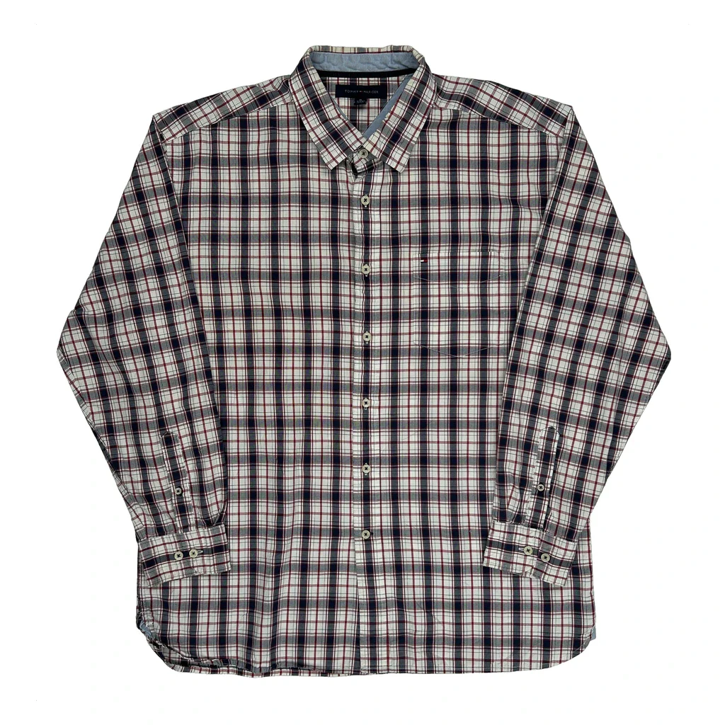 Tommy Hilfiger Checked Shirt - XL Multicoloured Cotton