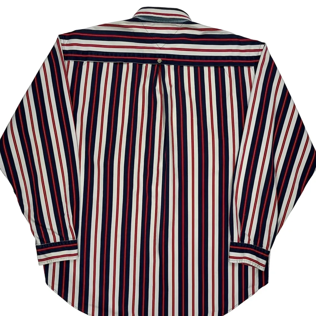Tommy Hilfiger Striped Shirt - XL Multicoloured Cotton - Image 7