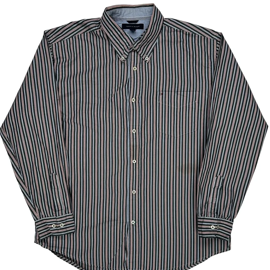 Tommy Hilfiger Striped Shirt - XL Multicoloured Cotton - Image 5