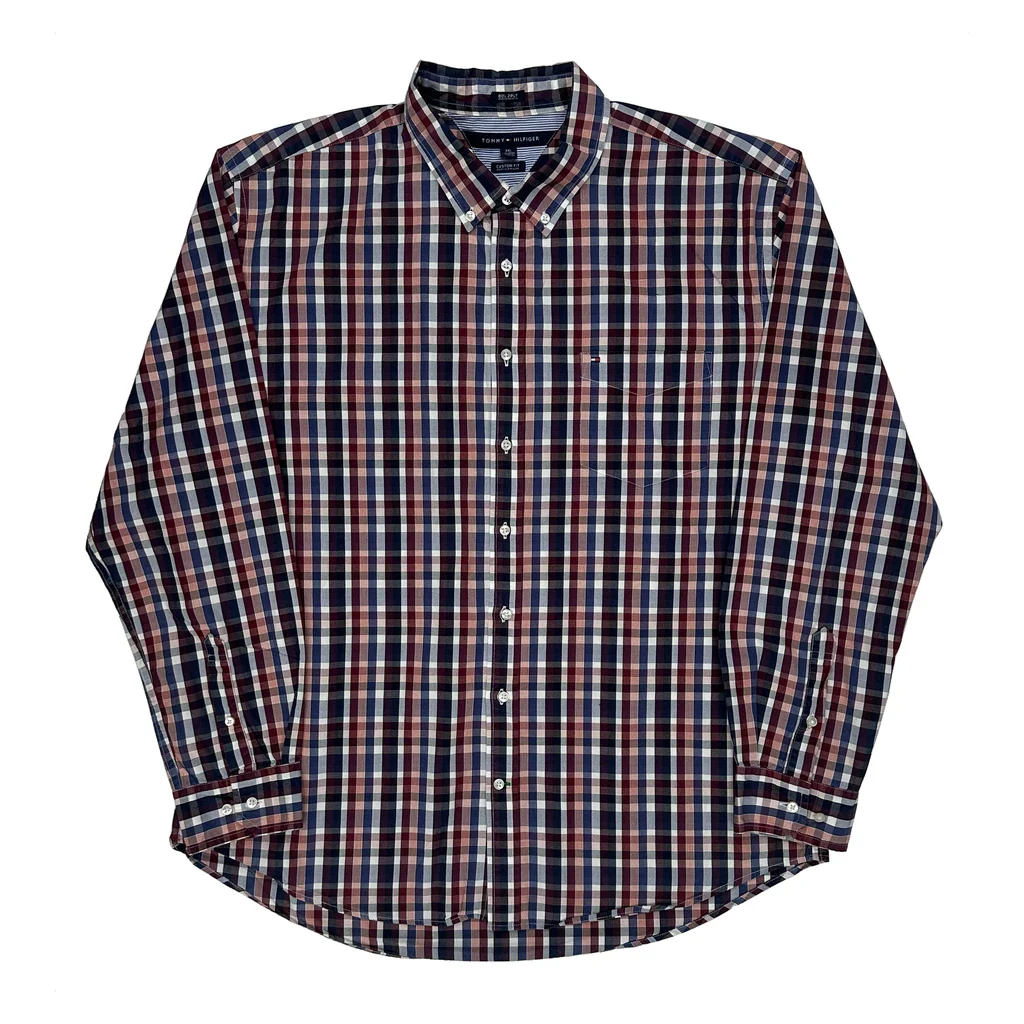 Tommy Hilfiger Checked Shirt - 2XL Multicoloured Cotton