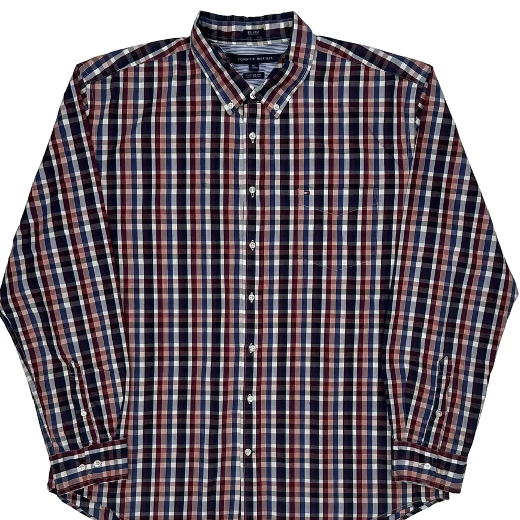 Tommy Hilfiger Checked Shirt - 2XL Multicoloured Cotton - Image 5