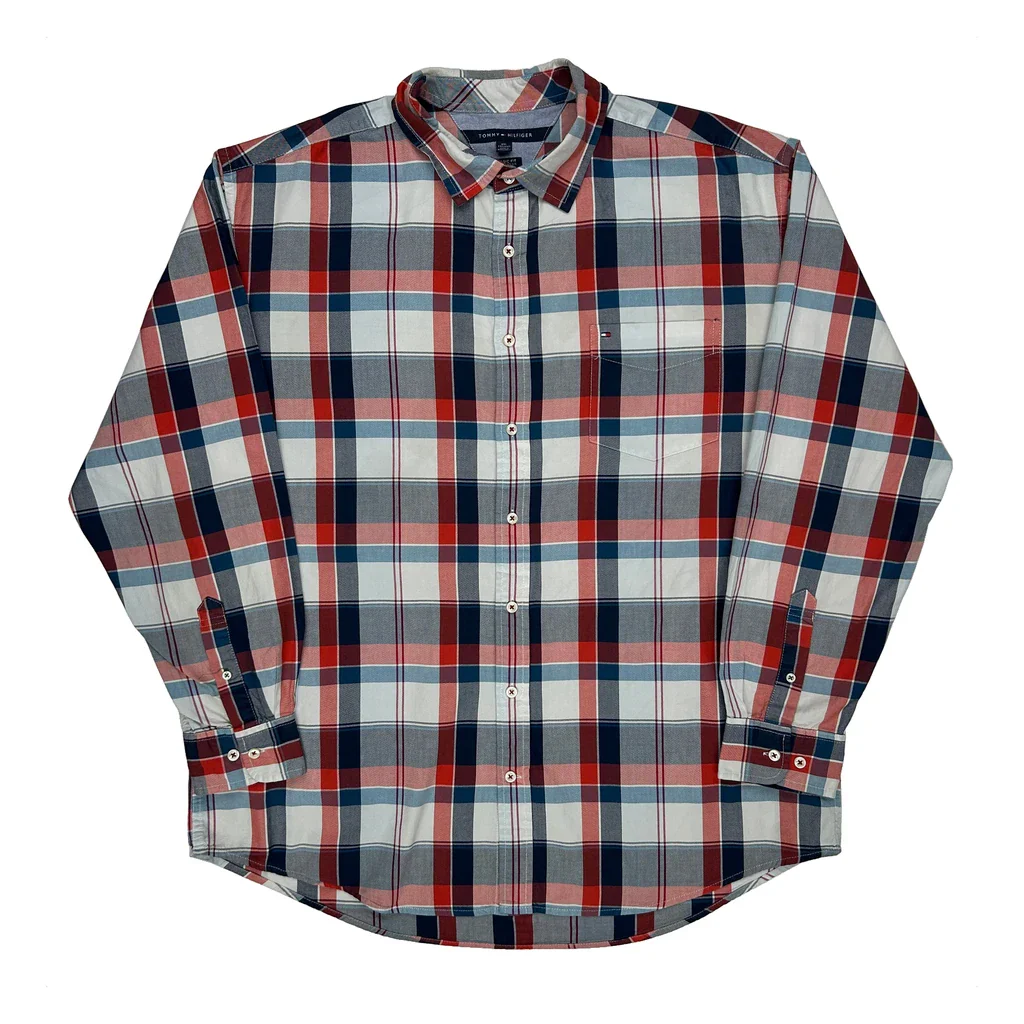 Tommy Hilfiger Checked Shirt - 2XL Multicoloured Cotton