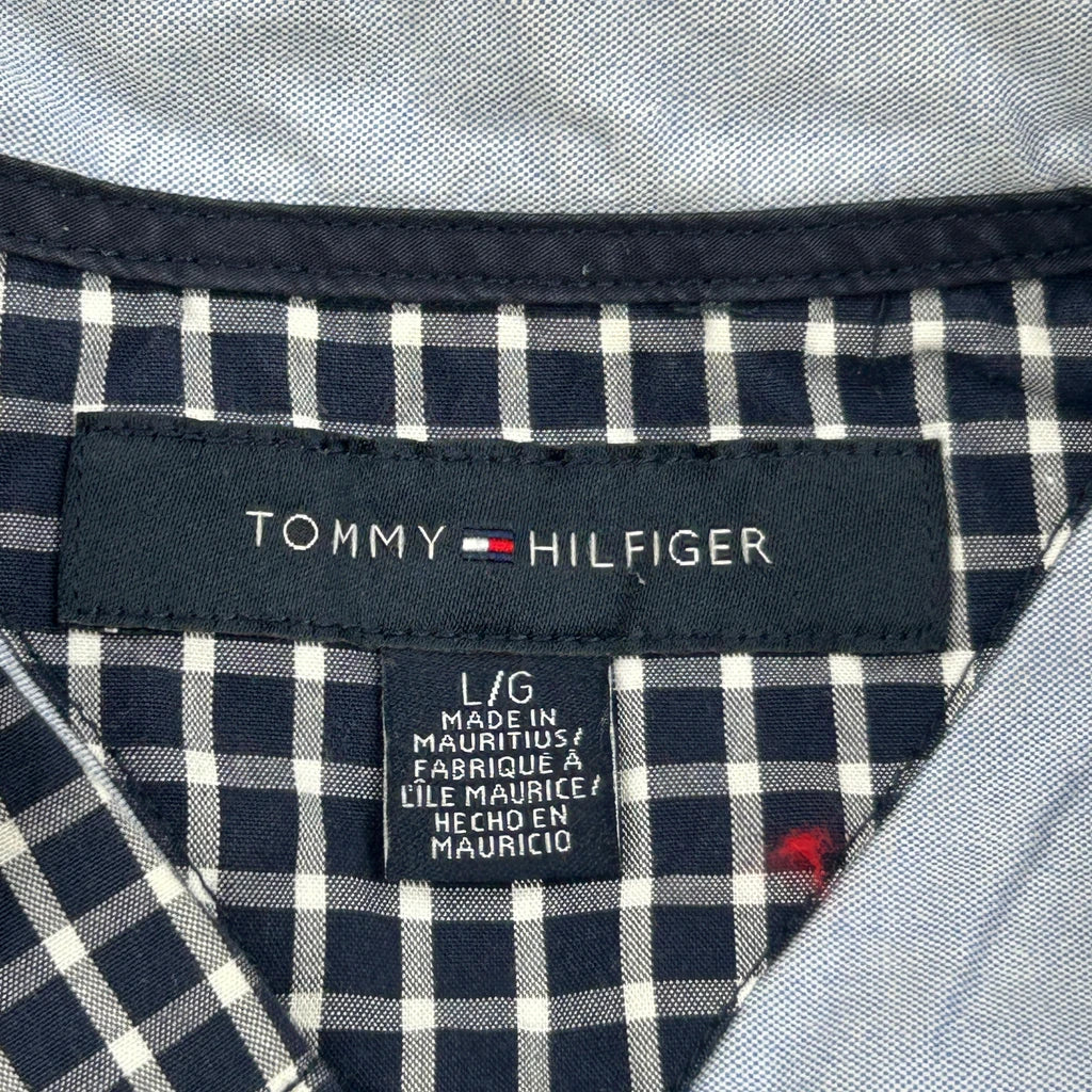 Tommy Hilfiger Checked Shirt - Large Navy Cotton - Image 3