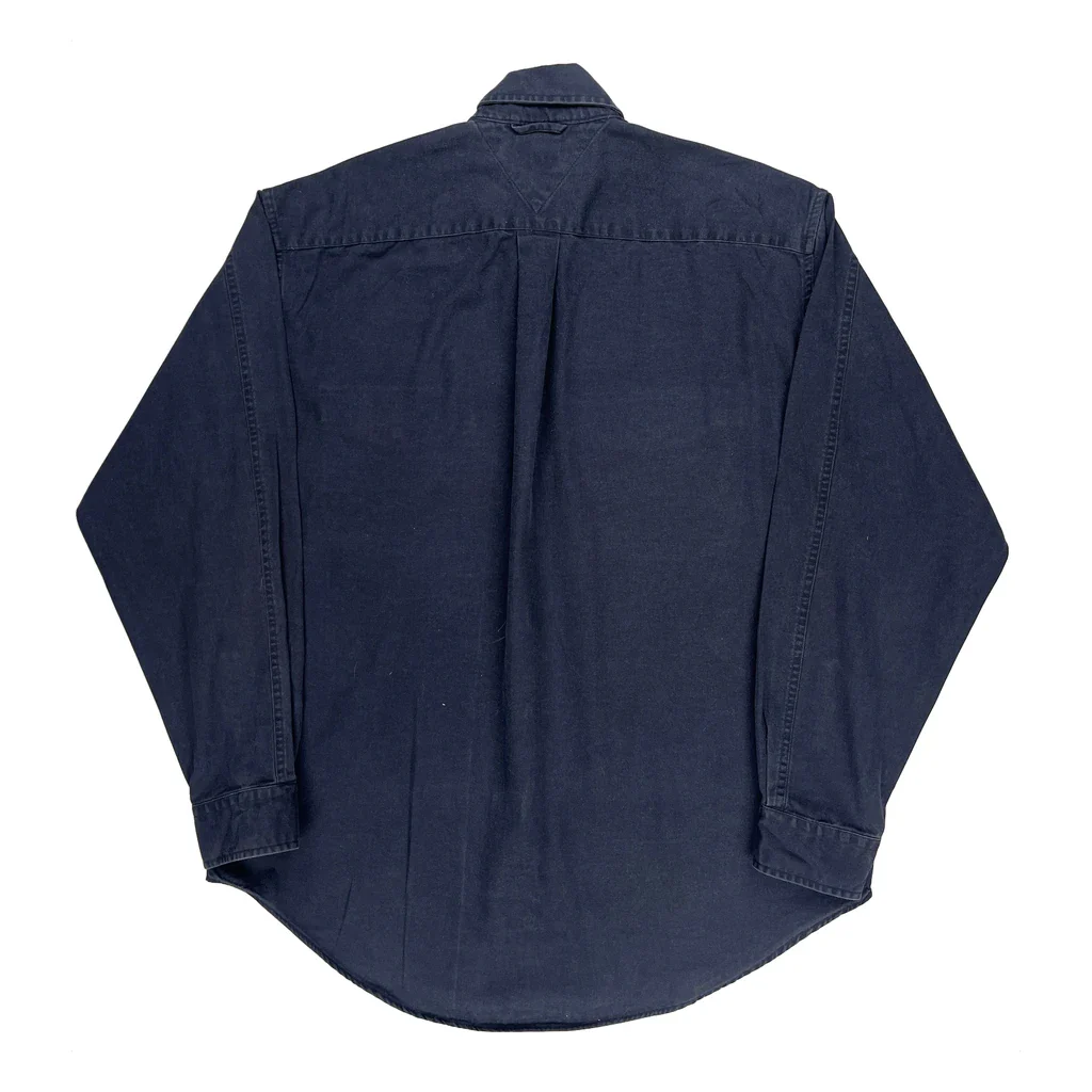 Tommy Hilfiger Shirt - Medium Navy Cotton - Image 2