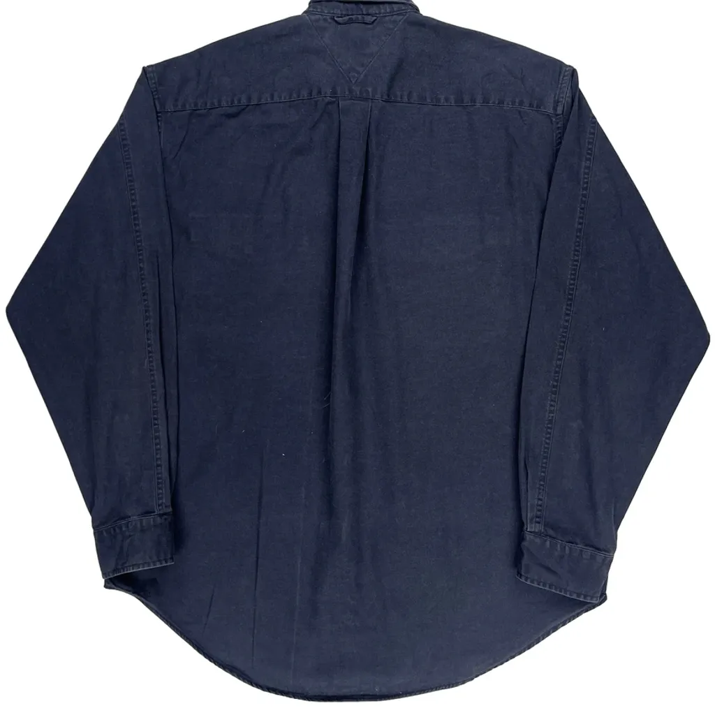 Tommy Hilfiger Shirt - Medium Navy Cotton - Image 6